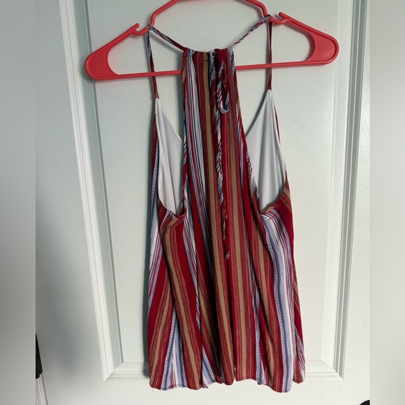 Red striped blouse tank top - Picture 2 of 3
